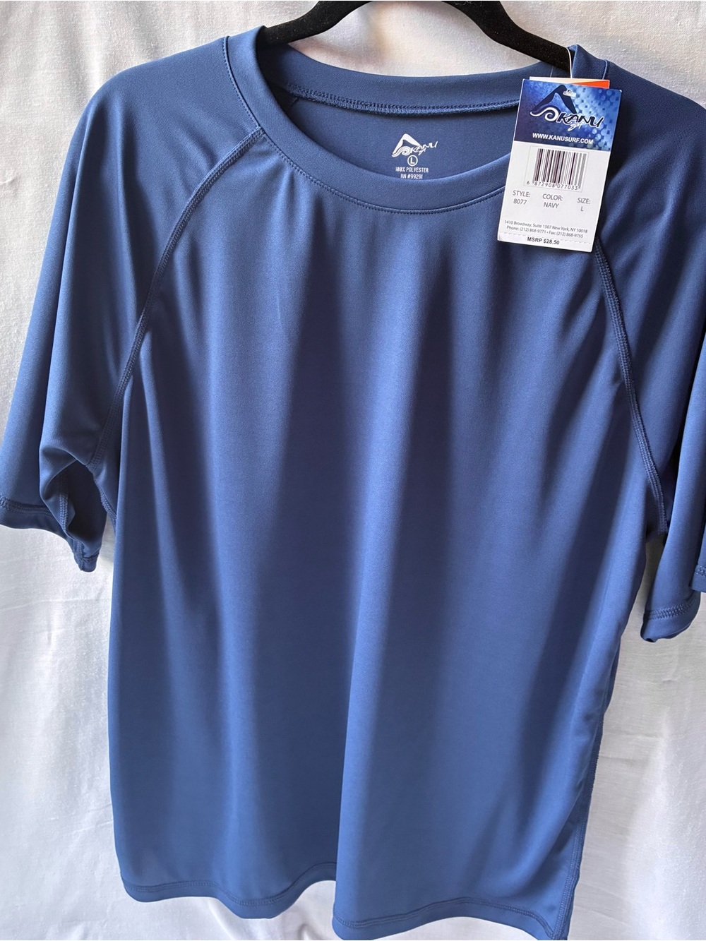 Kanu Surf Men’s Short Sleeve Performance Tee - Navy Blue